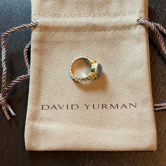 David Yurman Noblesse Ring with Chalcedony, a Rare Item! Size 4.5 - Picture 6 of 7